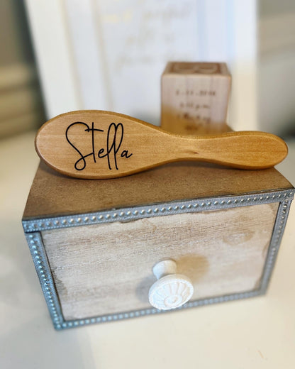 Baby's 1st Hairbrush! New Baby Gift! Personalized, Engraved soft bristle Hairbrush