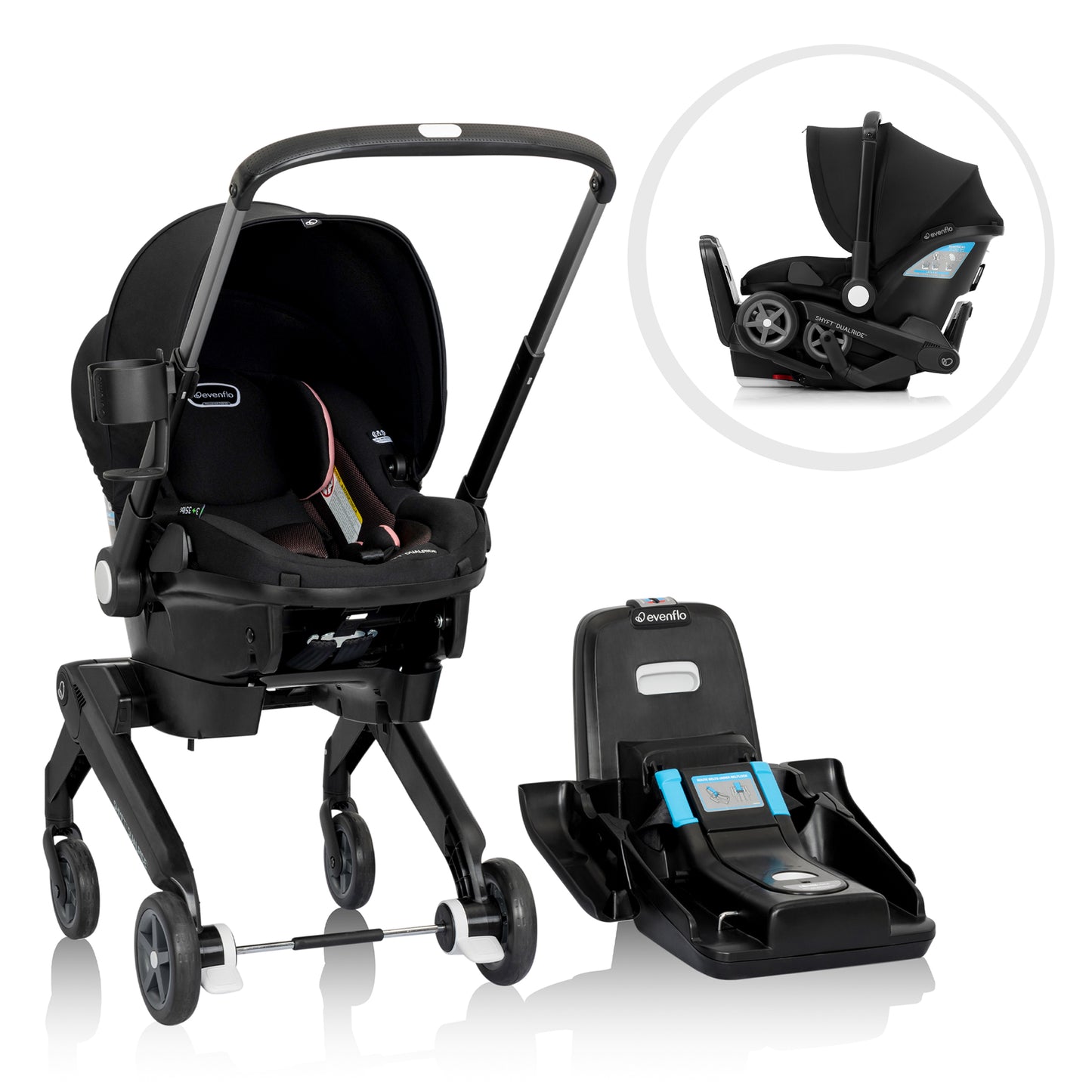 Shyft DualRide Infant Car Seat and Stroller Combo