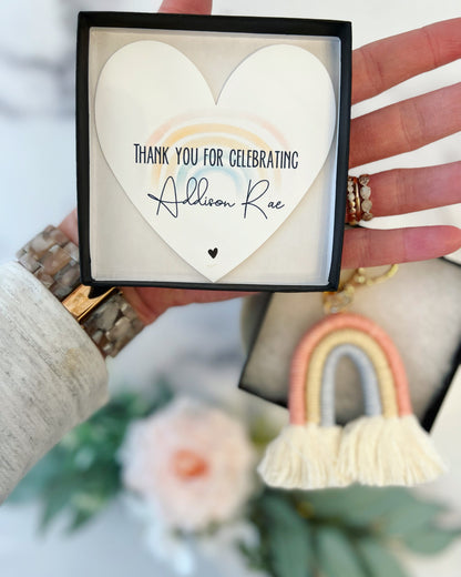 Baby Shower Gift! Rainbow Keychain