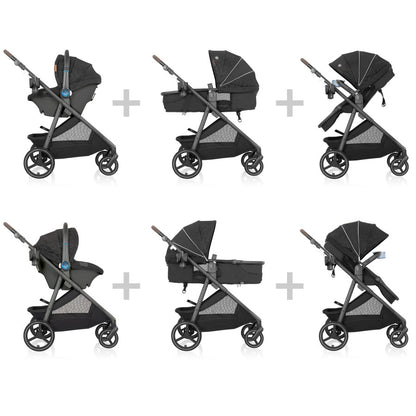 Shyft Intuiti+ Travel System featuring Revolve180 LiteMax NXT with SensorySoothe 2