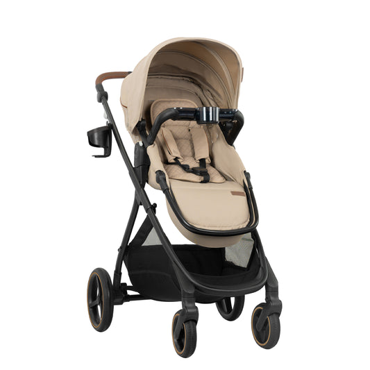Evenflo Shyft Intuiti+ Stroller with Green & Gentle Fabric (Travertine)