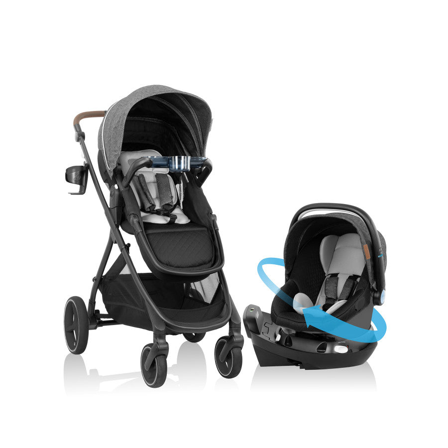 Shyft Intuiti+ Travel System featuring Revolve180 LiteMax NXT with SensorySoothe 1