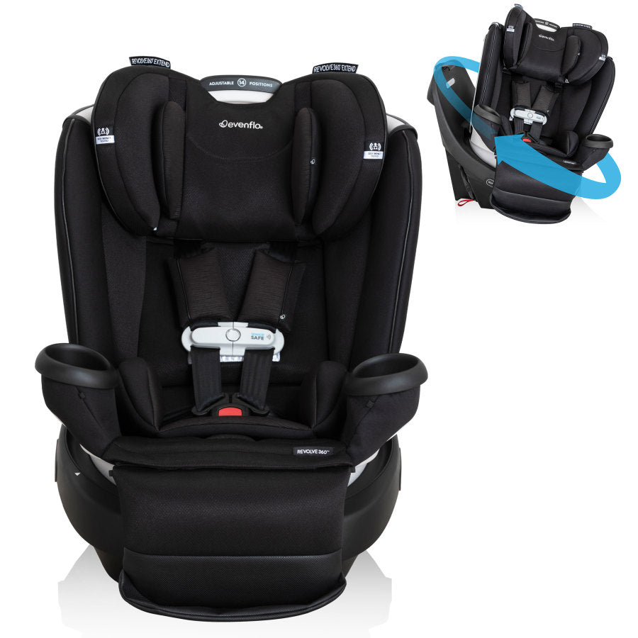 Gold Revolve360 Extend All-in-One Rotational Car Seat with SensorSafe - Onyx Black